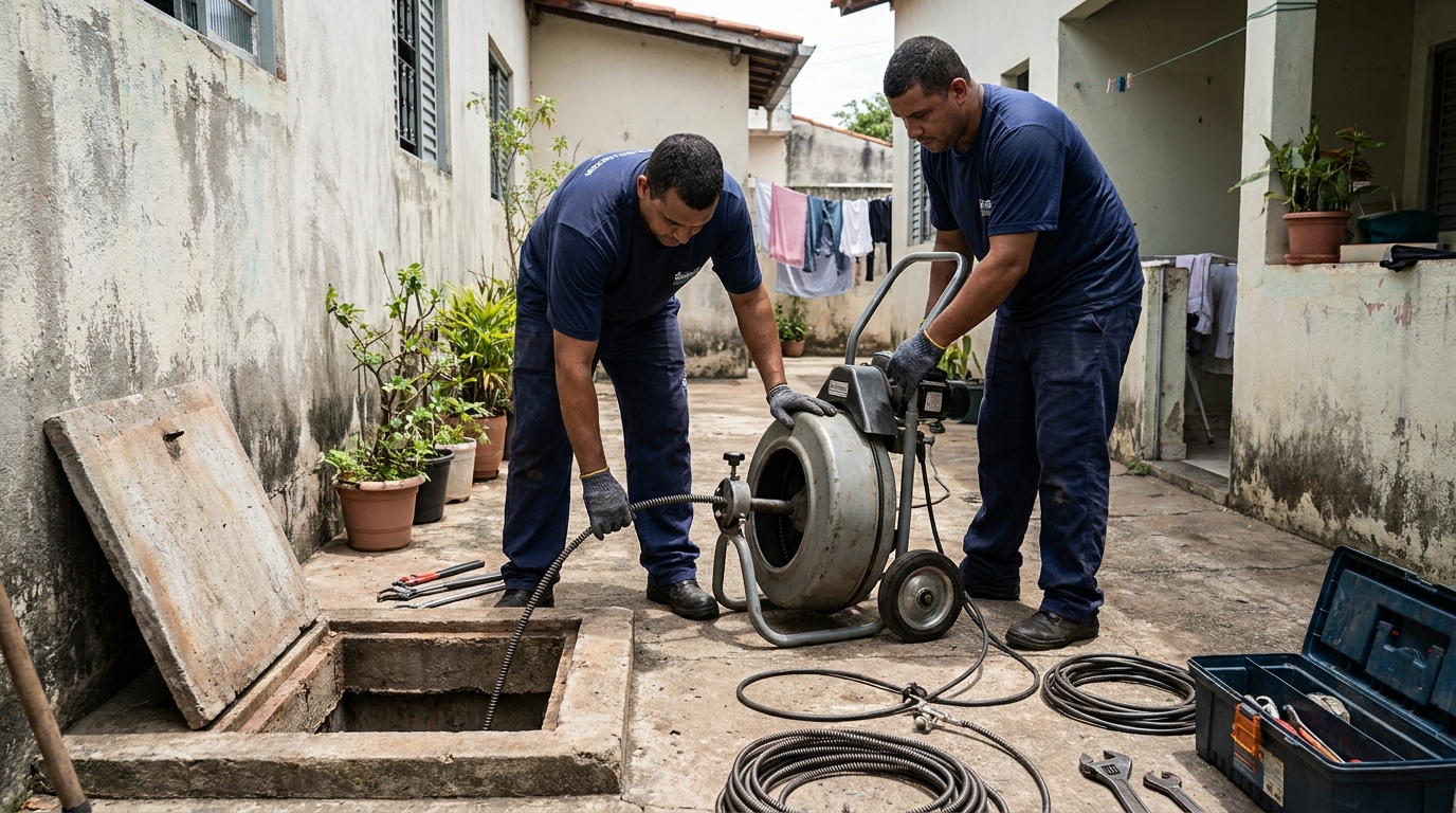 Desentupimento de Coluna Sanitária em Ananindeua‑PA
